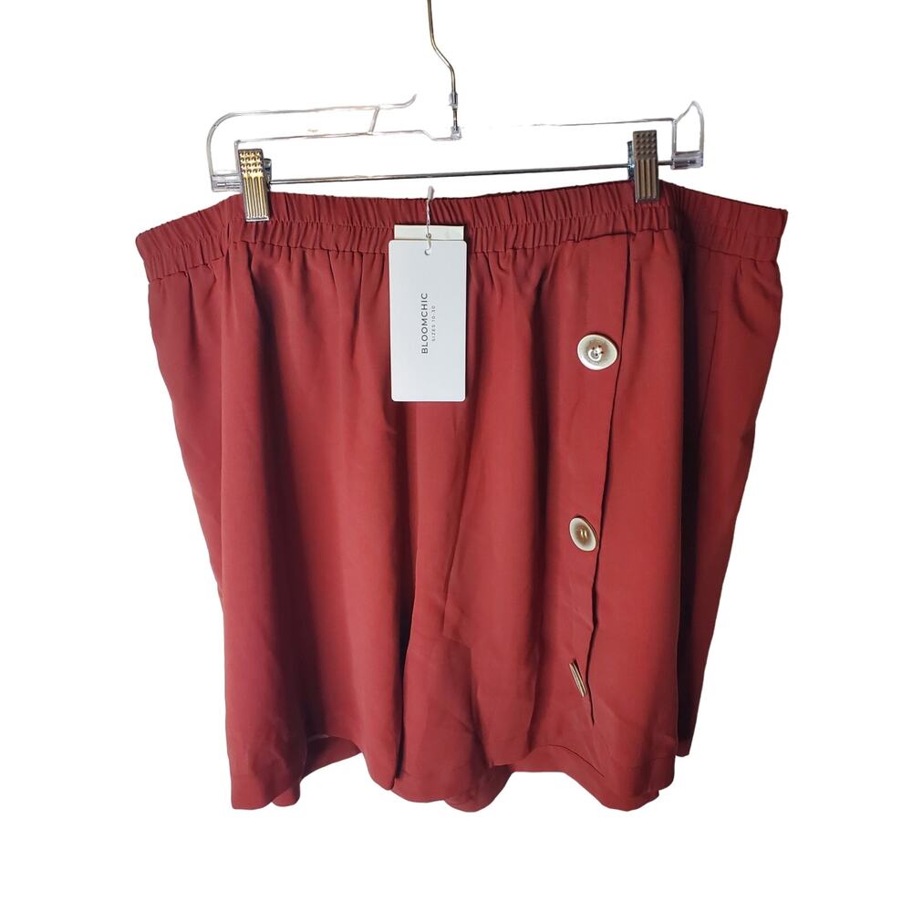 BloomChic Rust Colored Pull On Shorts, US26/4X